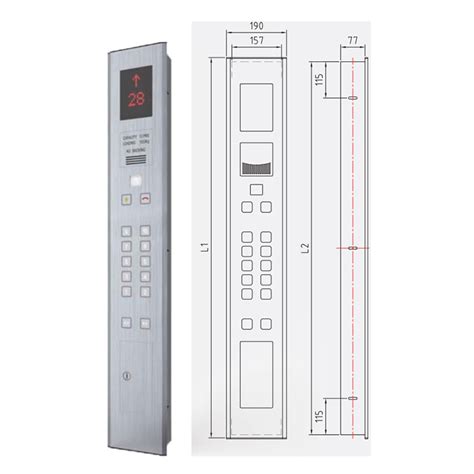 home elevator stainless steel cop split control box|southeast elevator remote control.